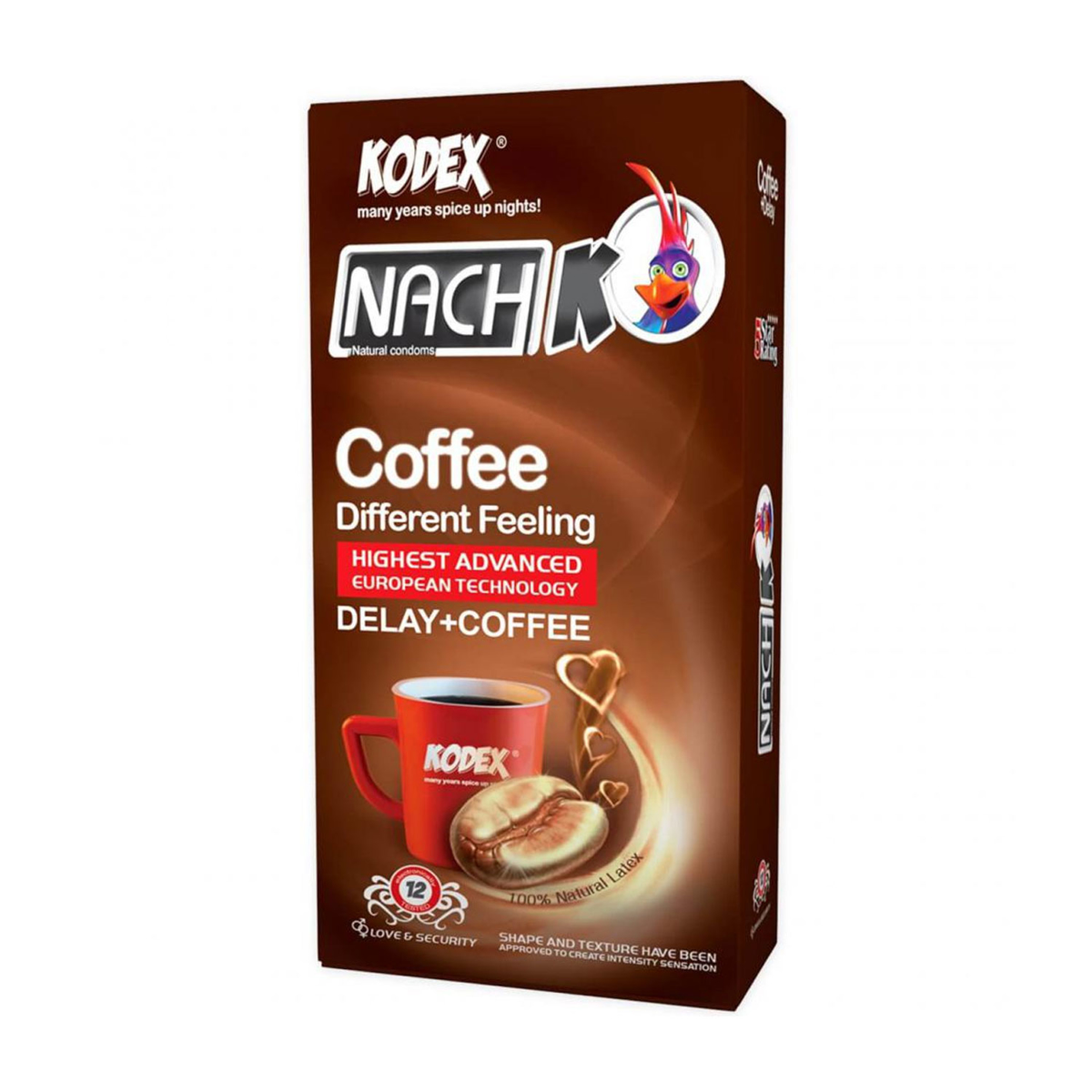 کاندوم  قهوه 12 عددی ناچ کدکس Nachkodex coffee