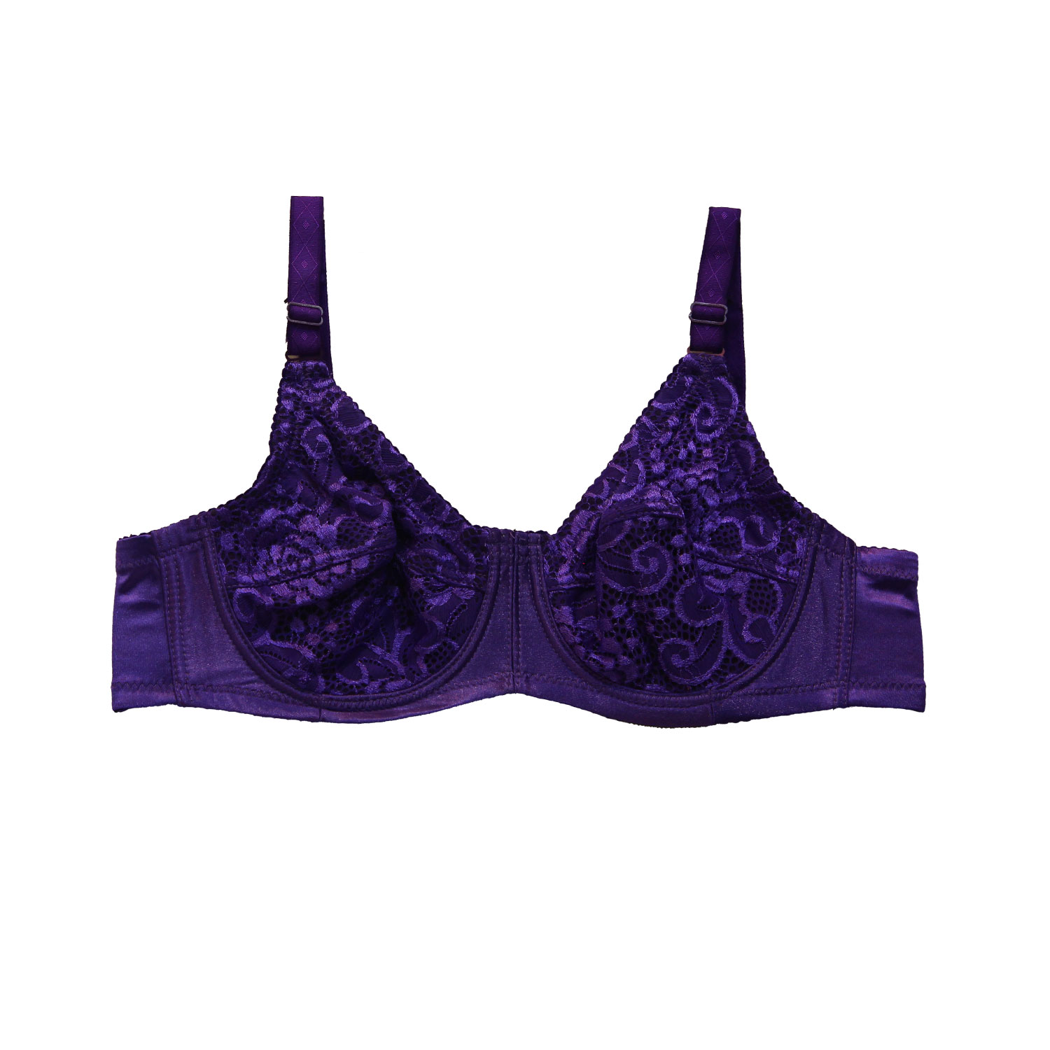 سوتین زنانه فنردار بنفش HR مدل 5021