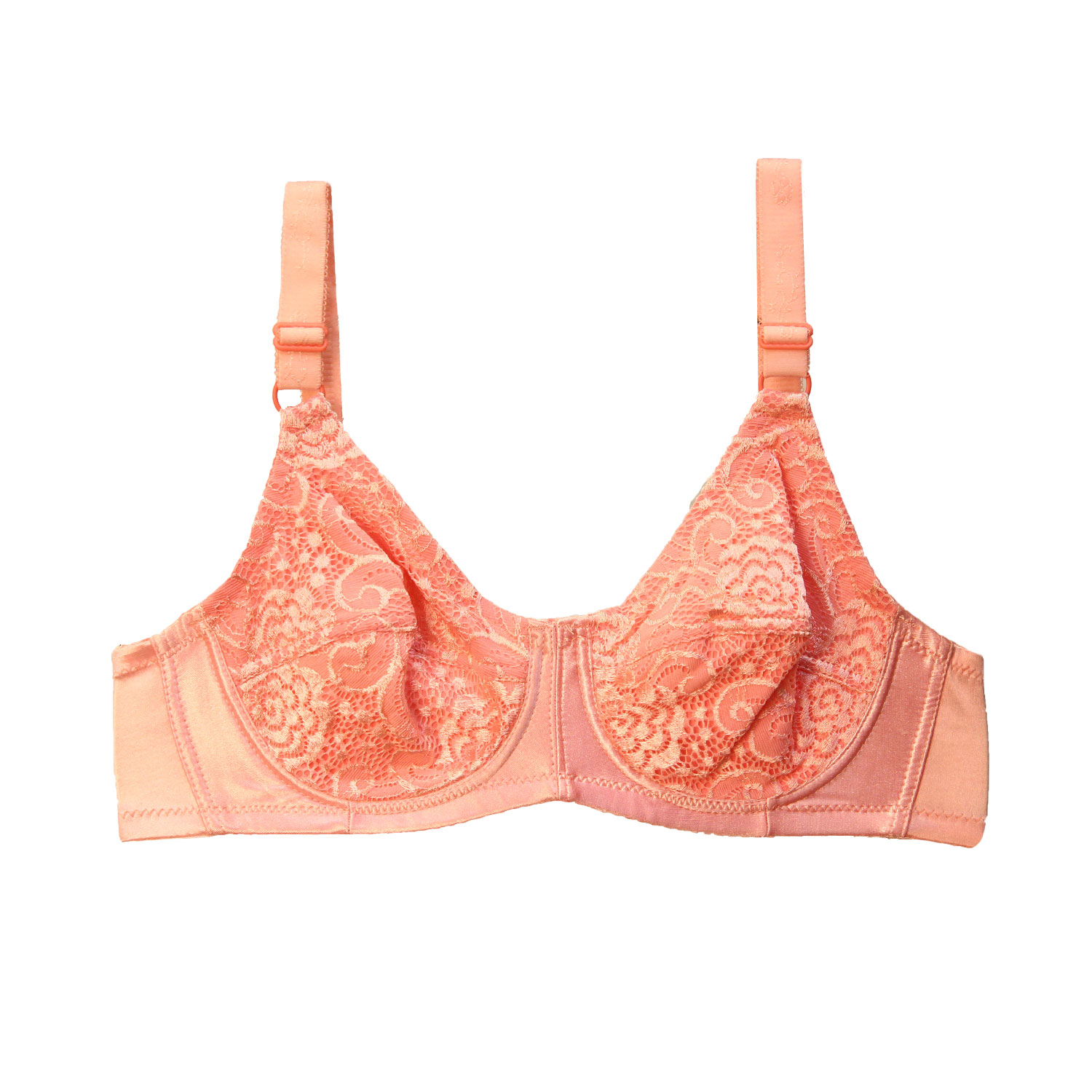 سوتین زنانه فنردار صورتی HR مدل 5021