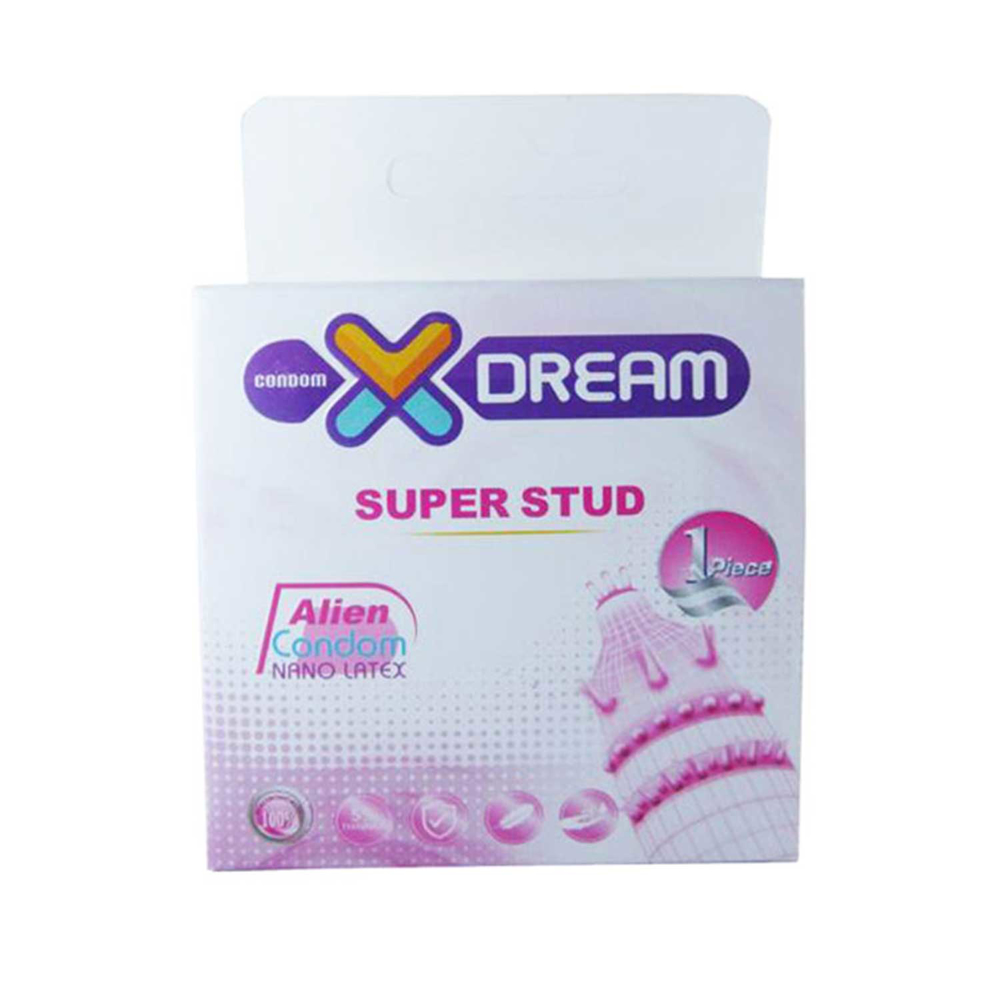 کاندوم فضایی دکمه دار x-dream super stud