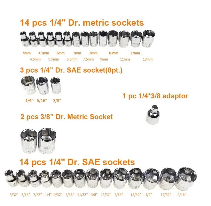 ست 40 پارچه آچار بوکس آیوا AIWA