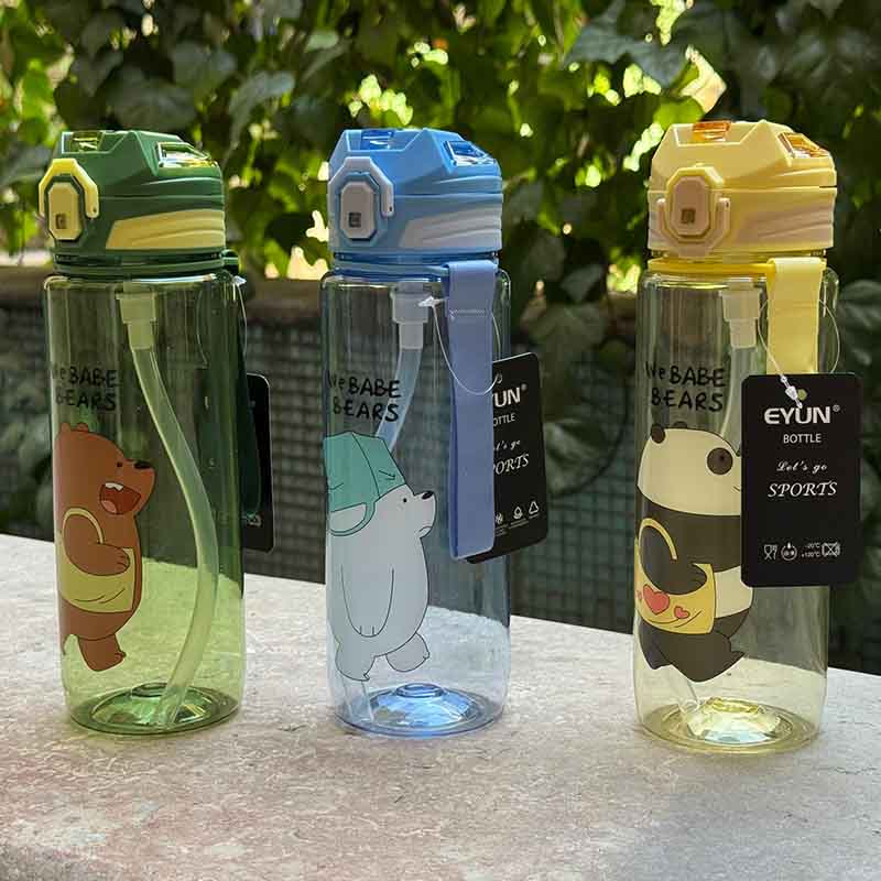 قمقمه کودک نی‌دار و قفل دار  BPA Free کد YY-649 حجم 800ml