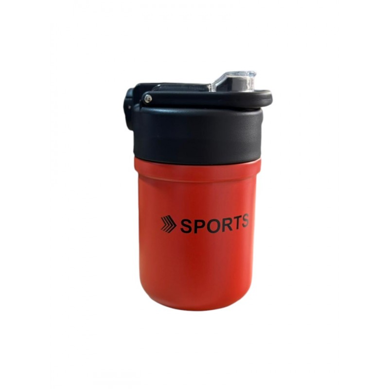 مینی تراول ماگ Sport دستگیره دار، نی دار و دارای آسان نوش، استیل 316، ضمانت کیفیت و اصالت کالا حجم 380ml کد CY-0601