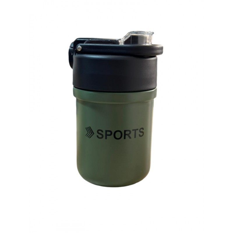 مینی تراول ماگ Sport دستگیره دار، نی دار و دارای آسان نوش، استیل 316، ضمانت کیفیت و اصالت کالا حجم 380ml کد CY-0601