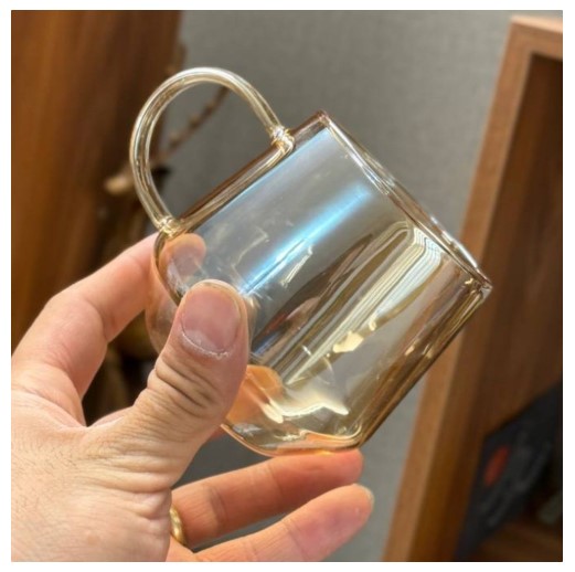 لیوان پیرکس شامپاینی دسته دار دو عددی حجم 300ml