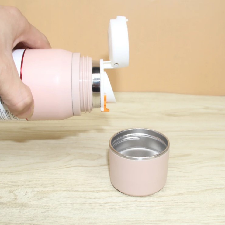فلاسک و تراول ماگ وکیوم کاپ استیل 316 گرم و سرد بند سیلیکونی حجم 500ml کد 0060-7763