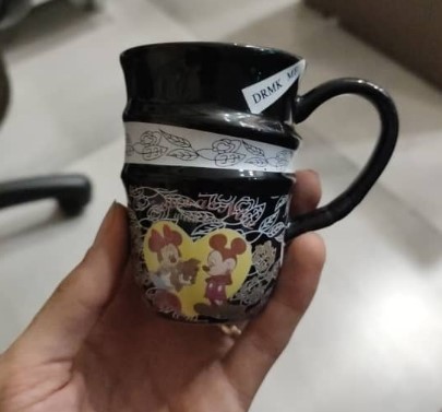 ماگ سرامیکی مشکی دیزنی حجم 200ml