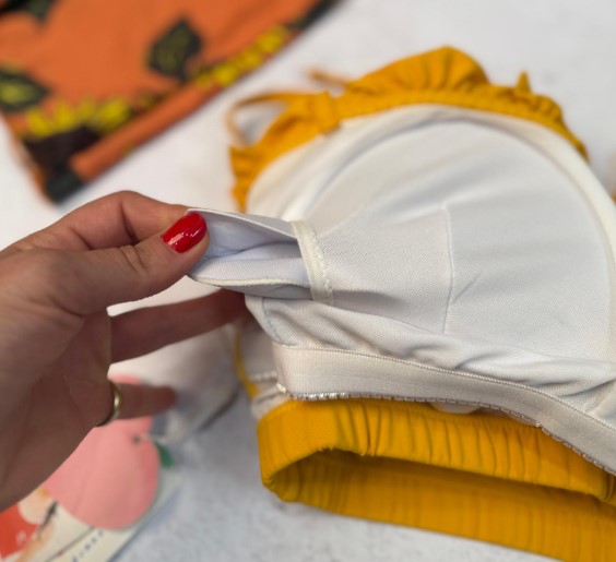 بیکینی 3 تکه Xiao Tao Swimsuit طرح آفتابگردان کد 18803