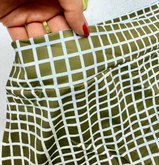 بیکینی 3 تکه Xiao Tao Swimsuit طرح چهارخانه کد 18750