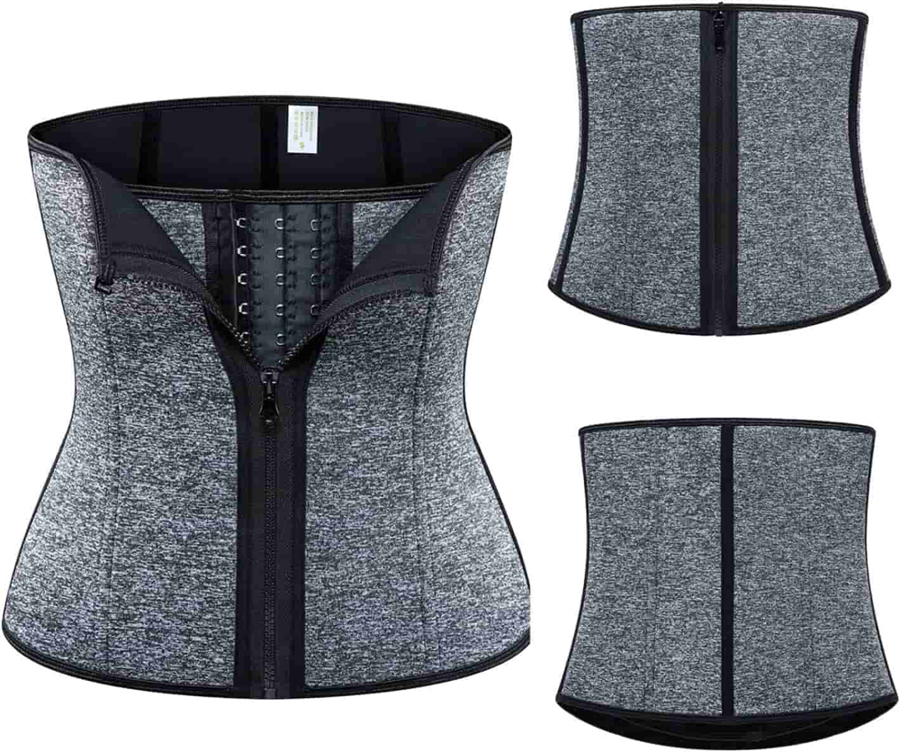 گن لاغری ساعت شنی و شکم بند طبی 4 فنر 3 ردیف قزن و زیپ خور مدل شکمی (Unisex)