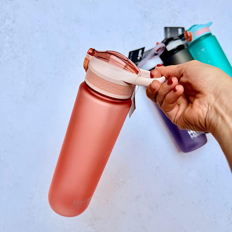 قمقمه ورزشی نی دار برند Mr. DIY مدل Hydro Mate حجم 1 لیتر کد O83-YY630