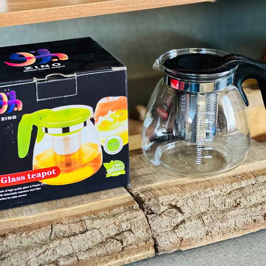 قوری پیرکس صافی دار 1100ml