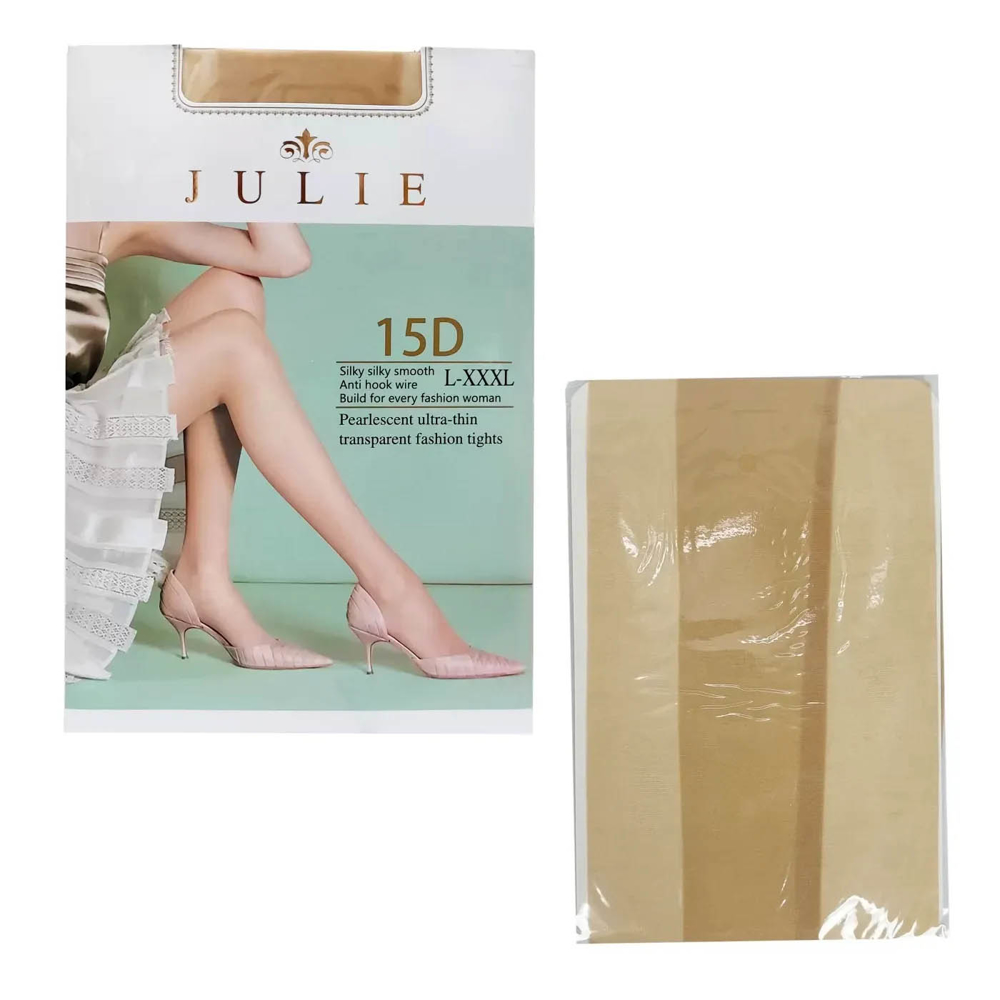 جوراب شلواری بسیار نازک حریر پنجه دار برند Julie کد W-132