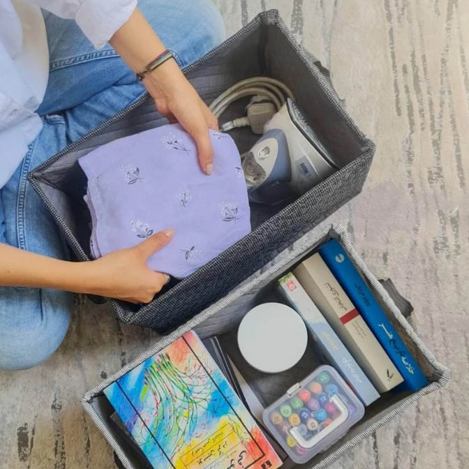 نظم دهنده ارگانایزر لباس و باکس شلوار فریم فلزی بری بری