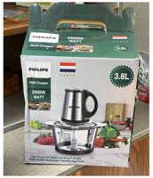 غذاساز و خردکن 4 تیغه 3.8 لیتری برند Philips کاسه پیرکس 3500 وات
