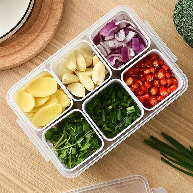 باکس نگهداری مواد غذایی اکریلیک درب چوبی هوفیلوس