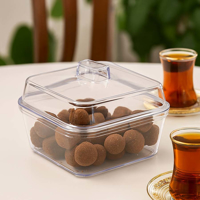 شکلات خوری و ظرف پذیرایی درب دار اکریلیک مانگو