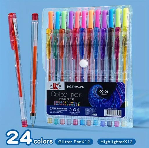 خودکار رنگی 24 عددی کد HG6122