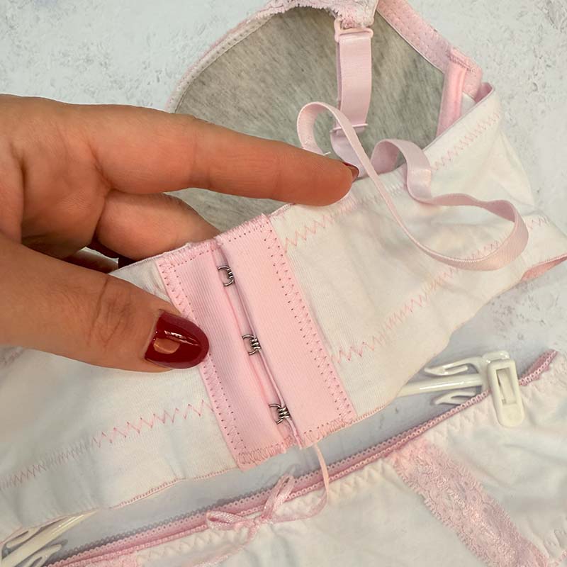 ست لباس زیر شورت و سوتین اسفنجی فنردار سندی