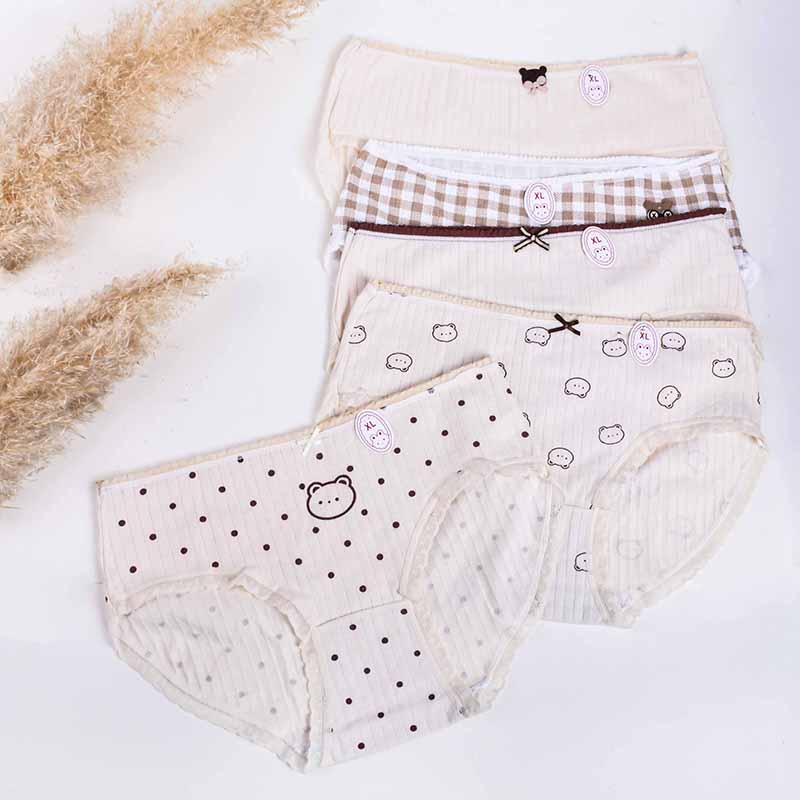 شورت زنانه فانتزی نخی پک 3 عددی کد AS09