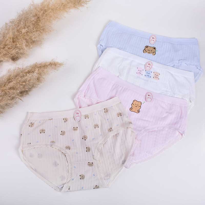 شورت زنانه فانتزی نخی پک 3 عددی کد AS09