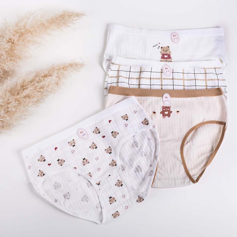 شورت زنانه فانتزی نخی پک 3 عددی کد AS09