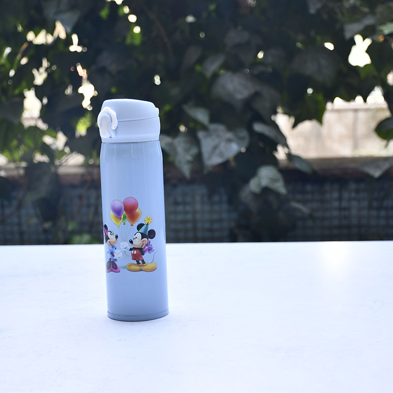 فلاسک فانتزی کودک استیل 304 درب قفل شونده حجم 500ml کد B12
