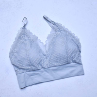 نیم‌ تنه کراپ زنانه طرح گیپور کد HR-4679
