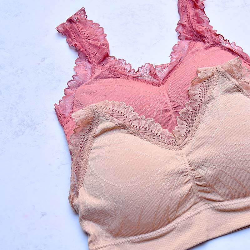 نیم‌ تنه کراپ زنانه طرح گیپور کد HR-7741