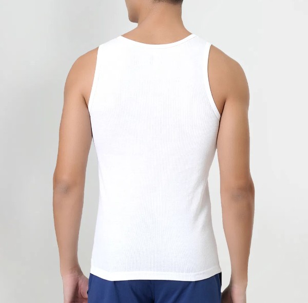 زیرپوش رکابی مردانه نخی مدل یقه گرد برند Police