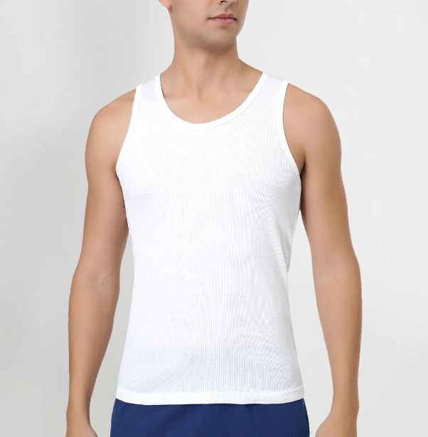 زیرپوش رکابی مردانه نخی مدل یقه گرد برند Police