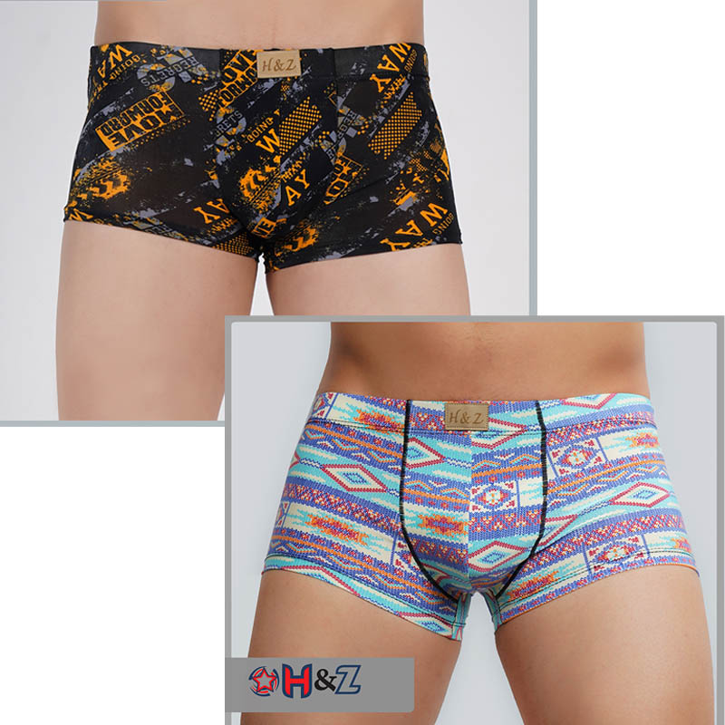 شورت باکسر مردانه برند H & Z بسته دو عددی