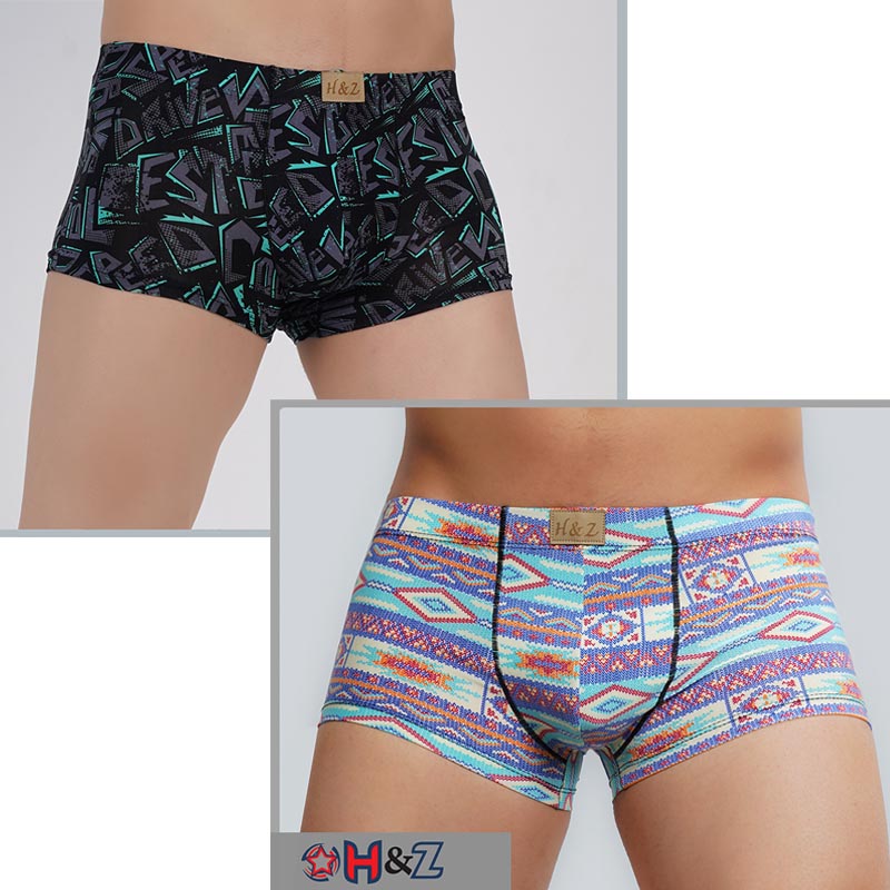 شورت باکسر مردانه برند H & Z بسته دو عددی