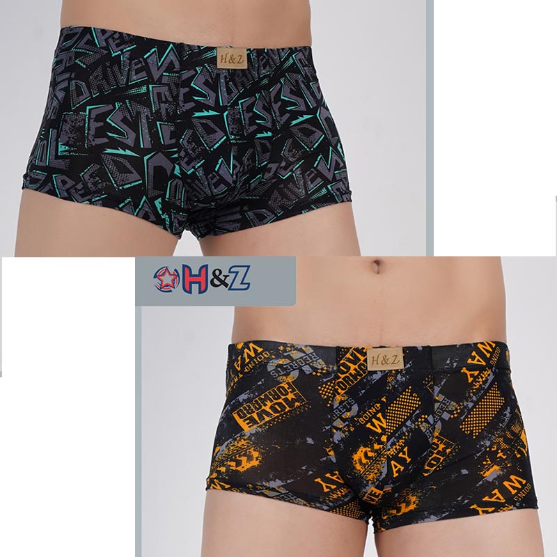 شورت باکسر مردانه برند H & Z بسته دو عددی