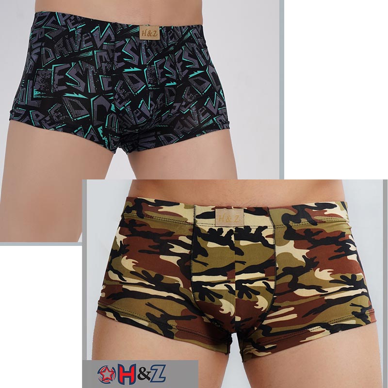 شورت باکسر مردانه برند H & Z بسته دو عددی