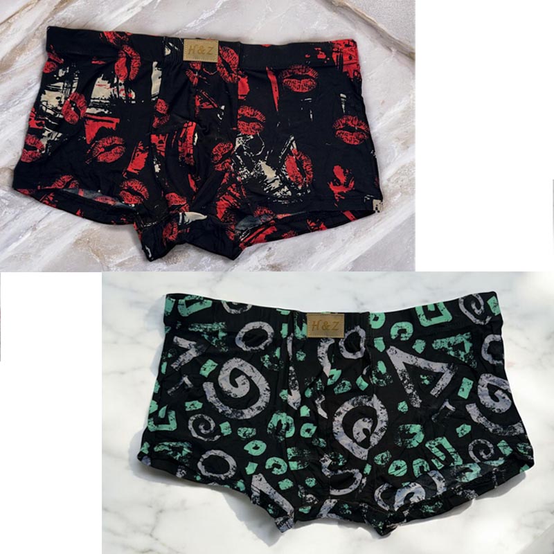شورت باکسر مردانه برند H & Z بسته دو عددی