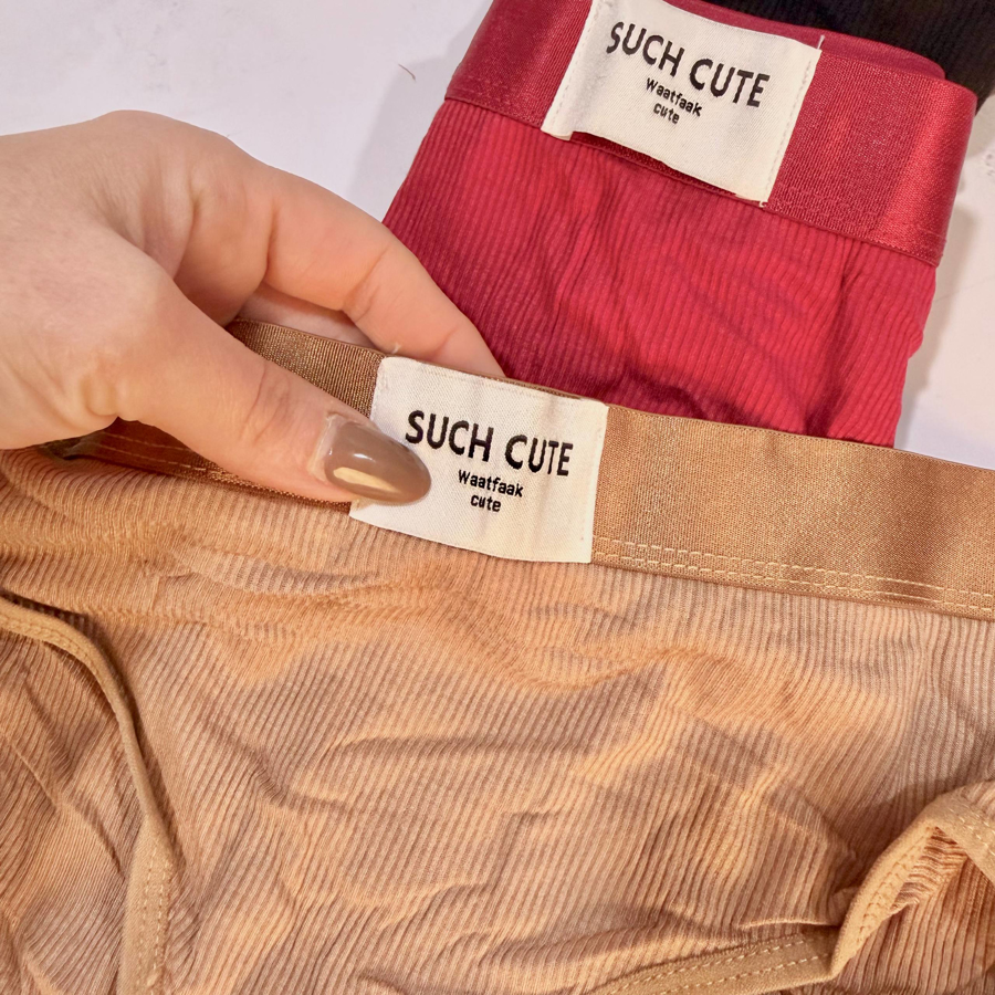 ست شورت و سوتین نخی اسفنجی طرح کبریتی کد 8819