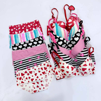 ست لباس زیر شورت سوتین اسفنجی طرح فانتزی مدل لیزری کد 01