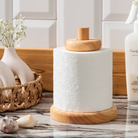 جا دستمال رولی چوبی