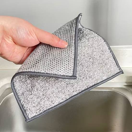 دستمال پولیشی جاذب و سیمی دو رو بسته 5 عددی