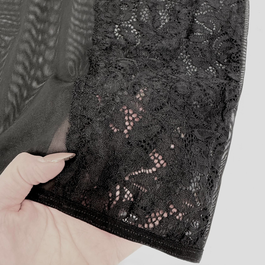 لباس خواب توری شیفون بدن نما کد 5059