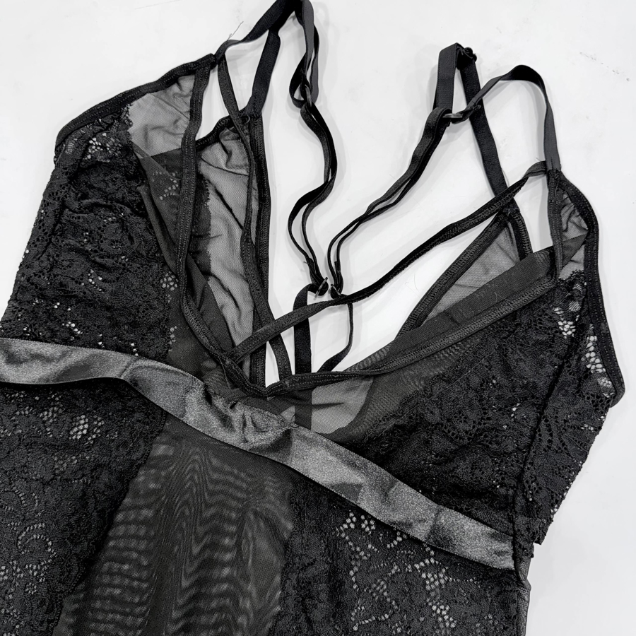 لباس خواب توری شیفون بدن نما کد 5059