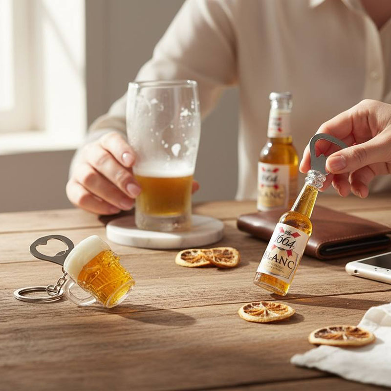 در باز کن مگنتی طرح بطری و ماگ