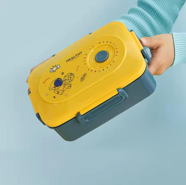 ظرف غذا سه خانه پلاستیکی فاقد BPA وارداتی