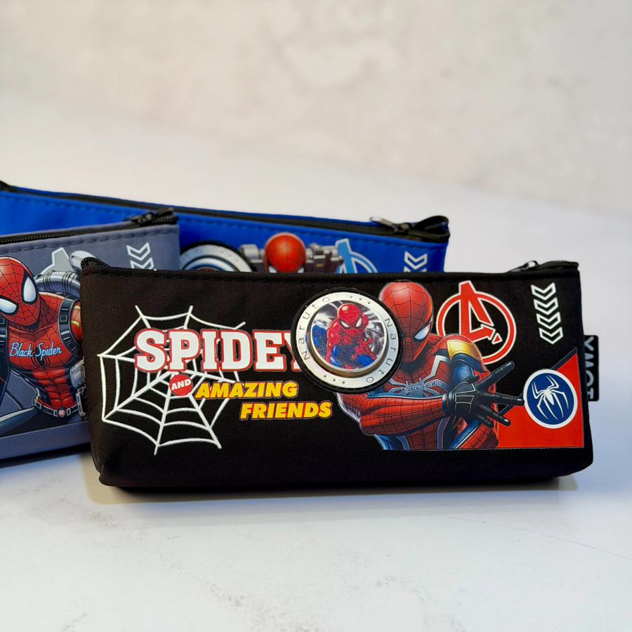 جامدادی پسرانه تک زیپ طرح مرد عنکبوتی کد H-429