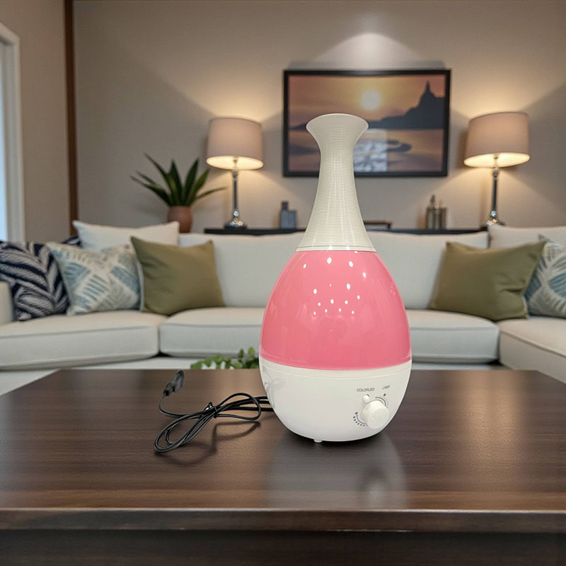 رطوبت‌ساز و بخور چراغ دار طرح کوزه حجم 2.6 لیتر