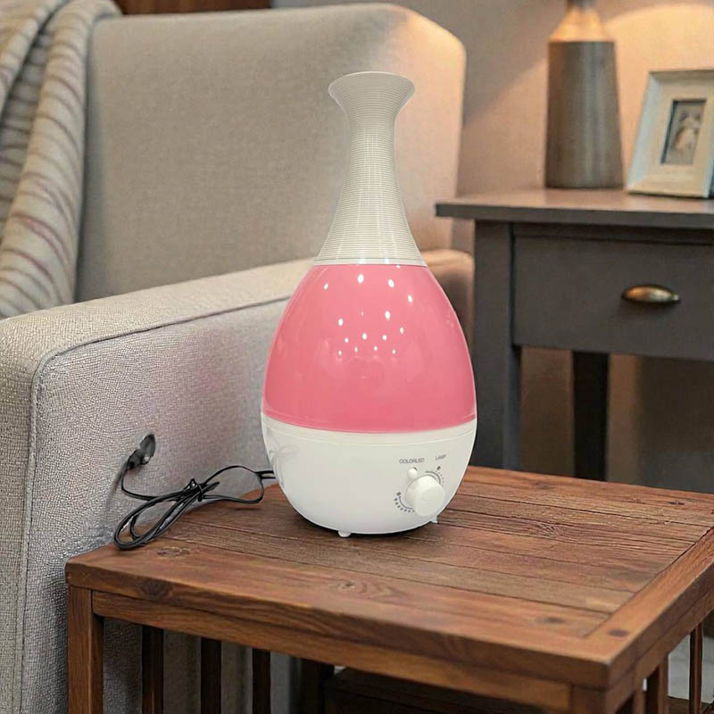 رطوبت‌ساز و بخور چراغ دار طرح کوزه حجم 2.6 لیتر