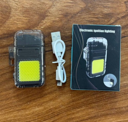 فندک المنتی و چراغ قوه کیس دار شارژی