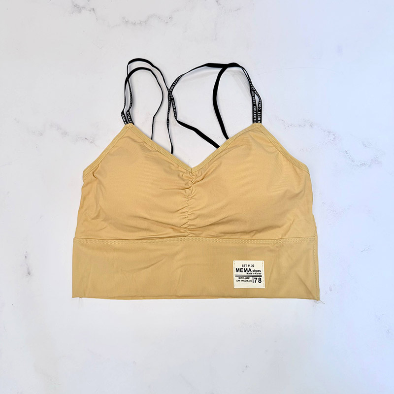 نیم‌ تنه کراپ زنانه وارداتی مدل اسپرت بندضربدری کد 2087