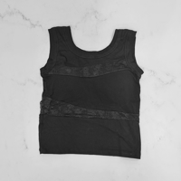 نیم‌ تنه کراپ زنانه وارداتی مدل نیمه گیپور کد 173